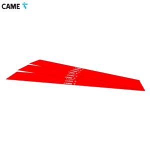 Confezione 20 strisce rifrangenti per barriere automatiche rosse Came 001G02809