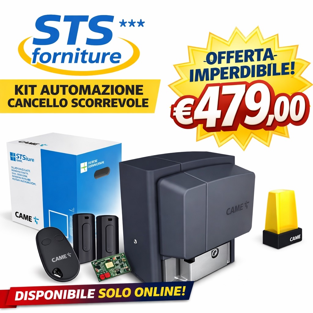KIT Automazione Scorrevole Completo CAME BX 230V 800KG