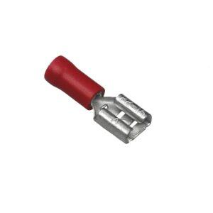 Faston Femmina 6,3mm Isolato Rosso per cavo 0,5-1,5mm *(1pz)