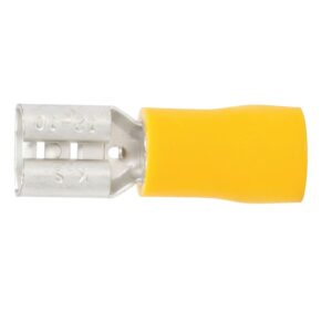 Faston Femmina 6,3mm Isolato Giallo per cavo 2,5-6mm