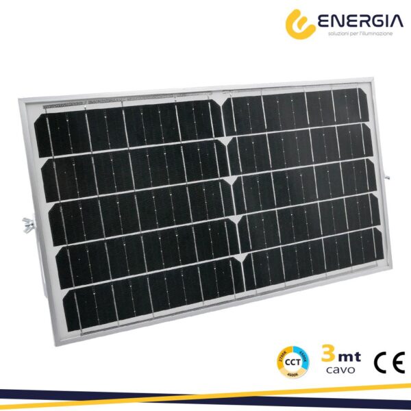 Proiettore LED Solare 300w CCT Tricolor 3300 Lumen - immagine 2