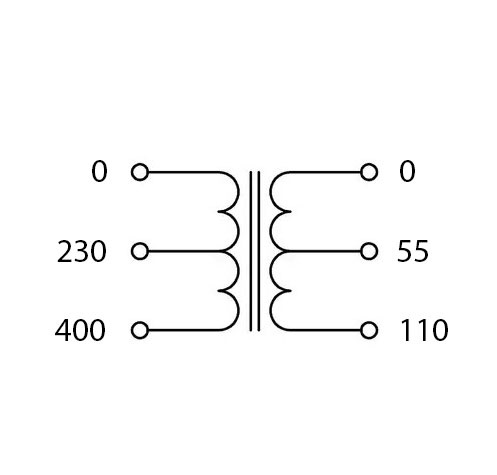 Trasformatore di Sicurezza 150VA 230/400V 0-55-110 - immagine 11
