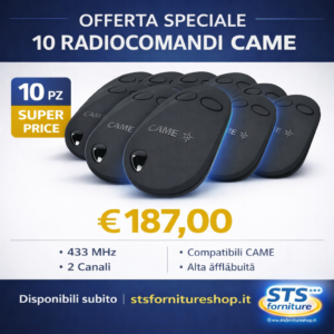 CAME TOP42FGN 10 Radiocomandi 2 Canali 433Mhz