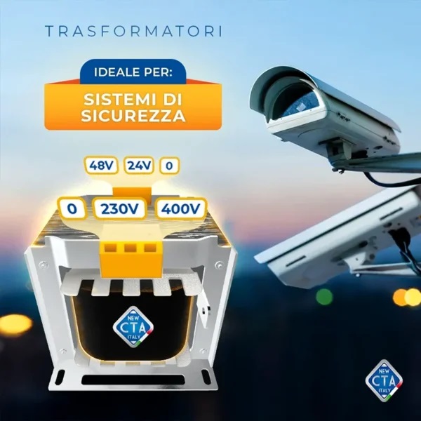 Trasformatore di Sicurezza 200VA 230/400V 0-24-48 - immagine 12