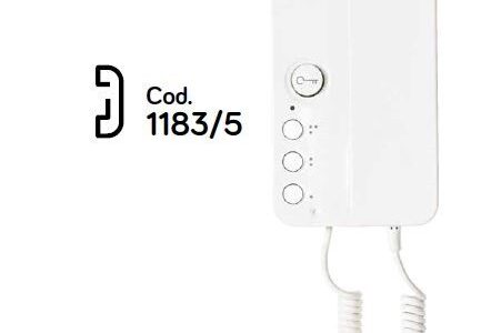 Citofono Da Parete Urmet 2VOICE COMFORT 1183/5 - Bianco, Compatibile Con CallMe Per Smartphone