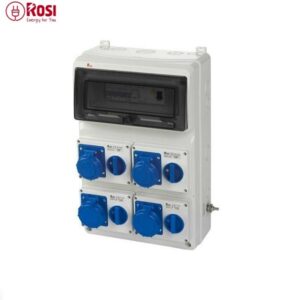 Quadro Distribuzione Completo ACS con 4 Prese Interbloccate 2P+T e terra Esterna