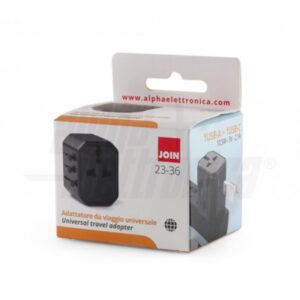 Adattatore universale con presa di ricarica USB-A e USB-C 2,1A max 