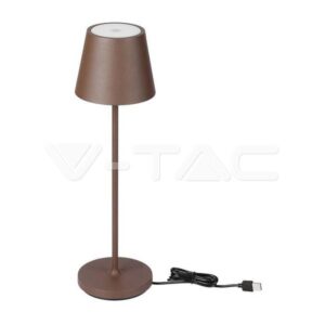 Lampada Led da Tavolo a Batteria 3000K IP54 Corten