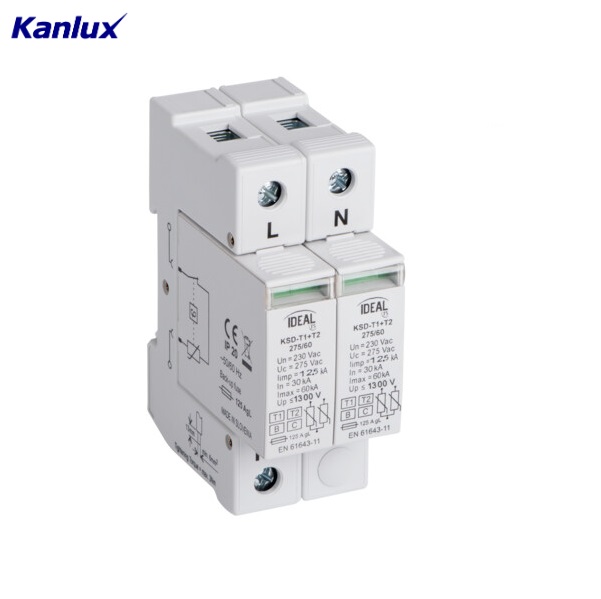 Scaricatore di Sovratensione KSD-T1 T2 275/120 1P+N