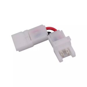 Connettore L Angolare con Clip a 2 Pin Per Strip LED Larghezza 10mm