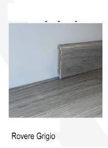 Battiscopa per Pavimento in SPC Rovere Grigio