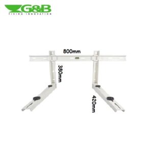 Coppia Mensole per Climatizzatore 420x380x800 con Traversa