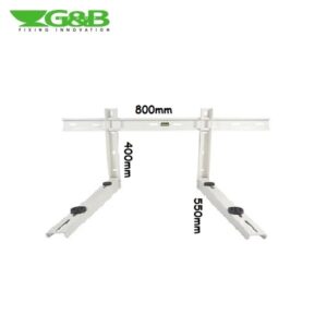 Coppia Mensole per Climatizzatore 550x400x800 con Traversa Portata 200Kg