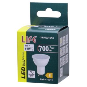 Lampada Led 7W GU10 100° Luce Natura 700 Lumen