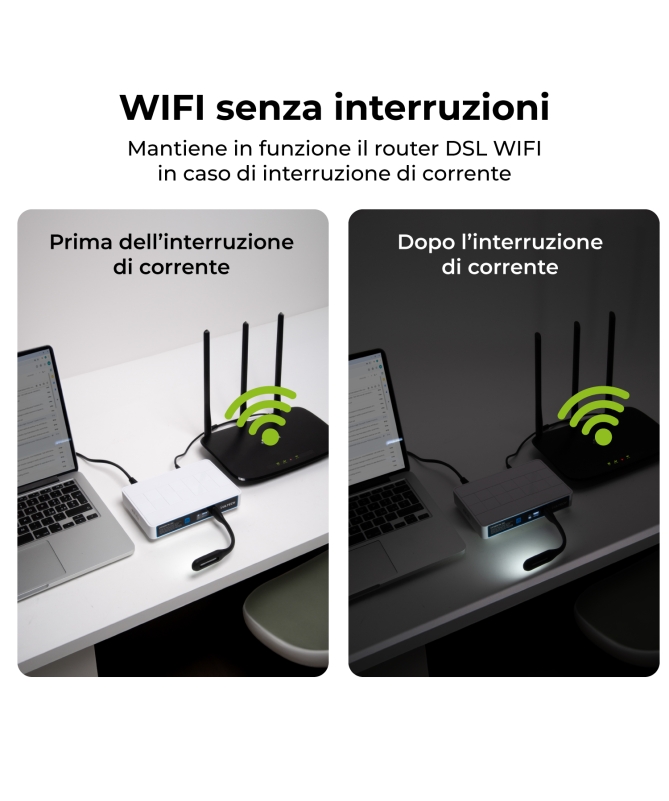 Mini Gruppo di Continuità per Modem, Router e Telecamere IP - immagine 5