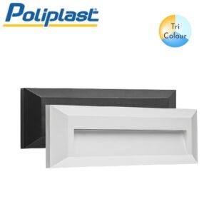 Segnapasso da Parete LED 2w Tricolor Con cover Bianca e Nera Palmira