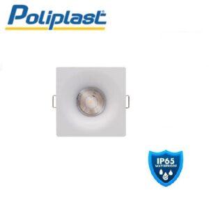 Faretto Incasso Quadrato Bianco GU10 IP65 Penelope