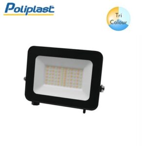 Proiettore Led 10W Tricolor SLIM 900 Lumen Nero Dafne