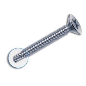 Vite Autoperforante Zincata Testa Piana 4,8x19