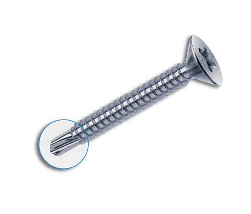 Vite Autoperforante Zincata Testa Piana 4,8x19