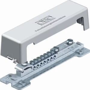 Morsettiera per Nodo Equipotenziale con Coperchio 7x25+1x10+1x30 