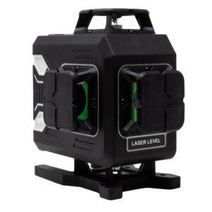 Livella laser verde 4D a 360° con inclinometro e valigetta – autolivellante professionale con linee verdi ad alta visibilità per lavori di precisione