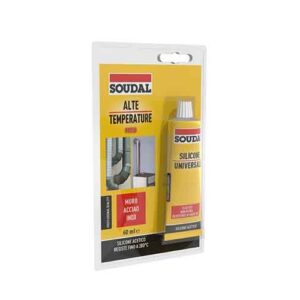 Silicone Alte Temperature in Blister Soudal 60ml Rosso