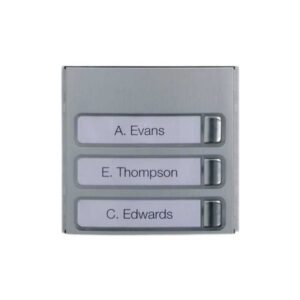 Frontale con Tre Tasti e Cartellini Portanome BPT MTMF3P