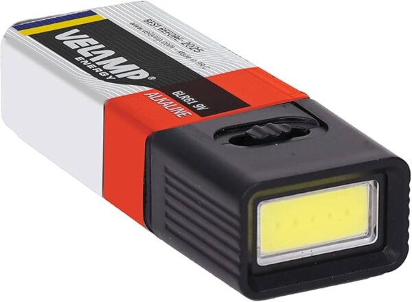 Torcia LED con batteria 9V Inclusa