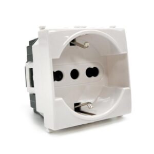 Presa Schuko Universale Compatibile Plana