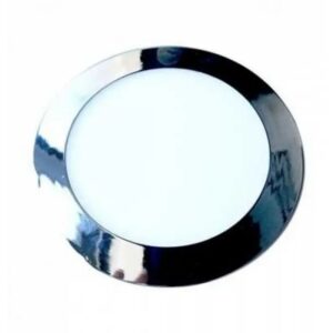 Pannello LED Incasso 12w Luce Calda Cromato Diam 160 1000Lumen