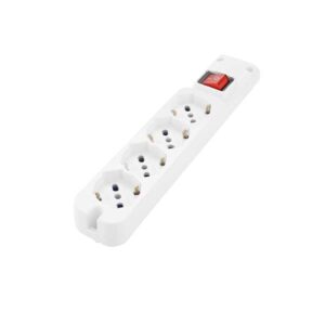 Multipresa 4 Schuko con Interruttore senza Cavo