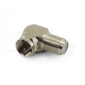 Adattatore a 90° da Presa F a Spina F