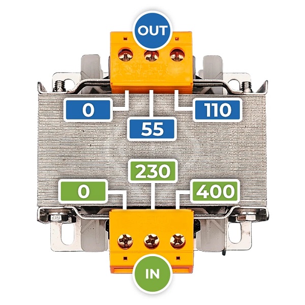 Trasformatore di Sicurezza 150VA 230/400V 0-55-110 - immagine 10