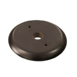 Base Rotonda in Legno Noce 1 Foro