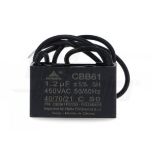 Condensatore CBB61 1,2uF 450V con cavetti