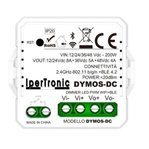 Dimmer Smart Wifi 12/24/48 per Strip Led Bluetooth e pulsante fino a 200W