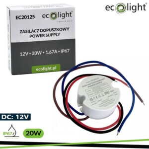 Alimentatore Stabilizzato 12V 20w 1,67A IP67