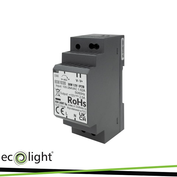 Alimentatore da Guida DIN Premium 12V 30w