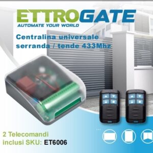 Scheda Automazione 2CH relè Porta garage Apricancello serranda con 2 telecomandi pronti all'uso