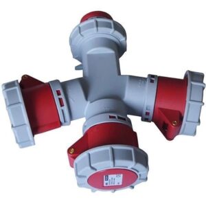 Moltiplicatore 1 Spina 3P+T 16A a 3 Prese 3P+T 16A IP67 