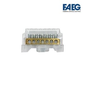 Morsettiera Distribuzione 1x63A 7 Fori 4 Moduli
