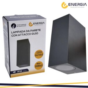 Applique LED Monodirezionale IP54 Nero GU10