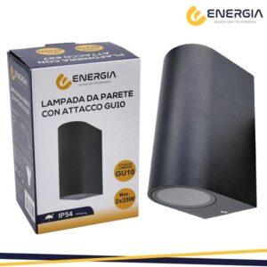Applique LED Bidirezionale IP54 Nero 2xGU10
