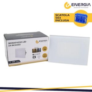 Segnapasso 3w CCT IP65 in vetro Bianco