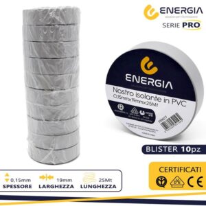 Nastro Isolante 19x25 Grigio