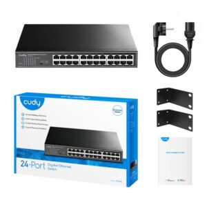 Switch Gigabit Ethernet a 24 Porte con Attacco Rack