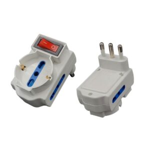 Mini Ciabatta 1 Spina 16A a 1 Presa schuko + 2 Bprese 16A