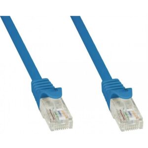 Cavo di rete Patch in CCA Cat.6E Blu UTP Doppia Schermatura 3m