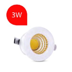 Faretto Incasso 3w Mini Spot Bianco Luce Natura 320 Lumen Dimmerabile